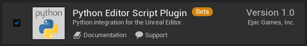TAPython Python plugin in Unreal Engine plugins