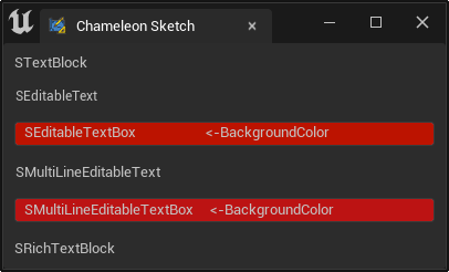 A snapshot displaying the 'Background' property of SEditableTextBox