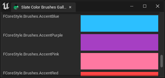 Snapshot of Brush styles