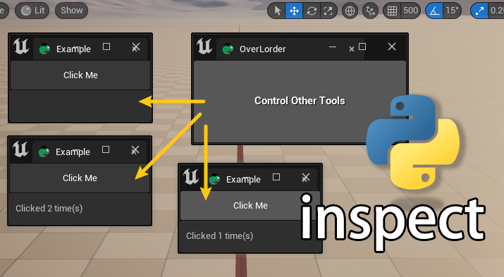 A image shows the usage of inspect module to get the variable in the upper scope.