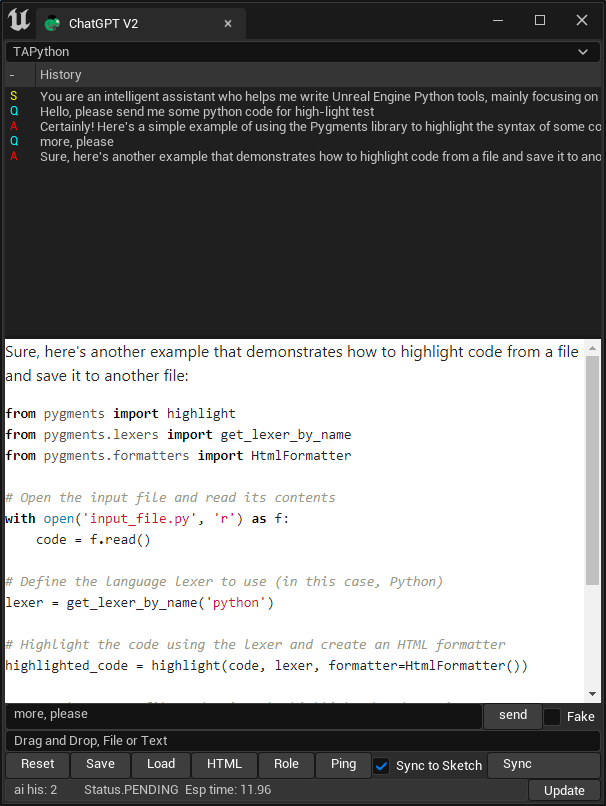 A ChatGPT demo utilizing the SSplitter