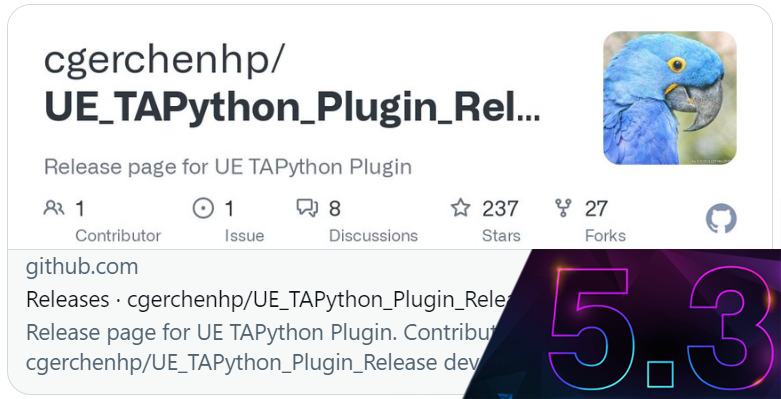 Unreal Logo With TAPython 1.2.0